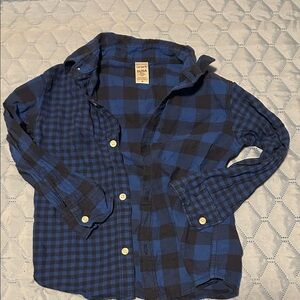 Carter's Blue and Black Checkered Shirt